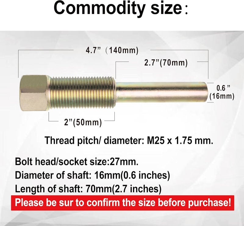 LAMBIS Primary& Secondary Clutch Puller for Polaris All Models Ranger,RZR,Sportsman,General,Scrambler,Worker,Xpedition,Trail Boss,ATV, UTV, Snowmobiles .Hardened Alloy Steel.Replaces 2870903 2870506 - Image 4